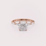 2 carat cushion cut lab diamond engagement ring