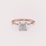 2CT Cushion Cut Diamond Ring