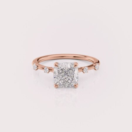 2CT Cushion Cut Diamond Ring