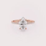 2 carat marquise cut lab diamond engagement ring