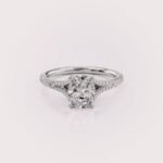 1.5CT Elongated Cushion Cut Diamond Engagement Ring