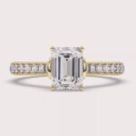 1.93ct Certified Lab-grown Diamond Emerald cut Solitaire 14K Yellow Gold Engagement Ring