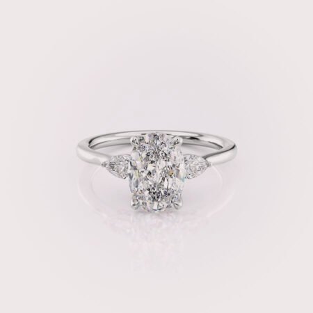 2ct Oval Cut Three Stone Diamond Ring