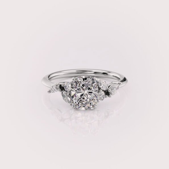 1.5ct Elongated Cushion Cut Diamond Engagement Ring