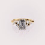 1.5ct Emerald Cut Diamond Engagement Ring in 14K Gold