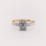 2ct Emerald Cut Diamond Engagement Ring