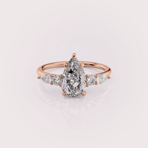 1.50ct Pear Lab Diamond Engagement Ring