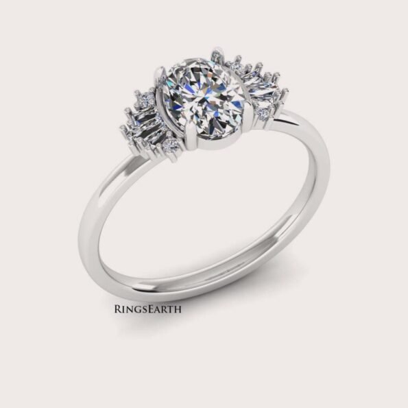 oval engagement ring