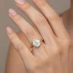 2CT Asscher Cut Lab Diamond Ring in 14K Gold