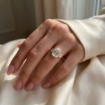 2CT Emerald Cut Lab Diamond Ring in 14K Gold