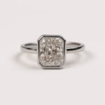 1.67ct Radiant Cut Bezel Set Solitaire Ring in 14K Gold