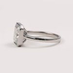 1.67ct Radiant Cut Bezel Set Solitaire Ring in 14K Gold