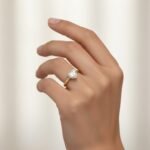 1CT Heart Cut Lab Diamond Solitaire Ring in 14K White Gold