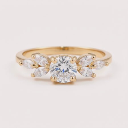 Round Cut 1.00 Carat F VS1 IGI Certified Lab Diamond Engagement Ring in 14K Yellow Gold – Classic Solitaire Setting