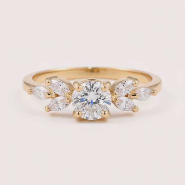 Round Cut 1.00 Carat F VS1 IGI Certified Lab Diamond Engagement Ring in 14K Yellow Gold – Classic Solitaire Setting