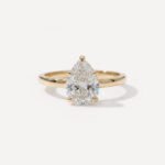 1.00 Carat IGI Certified E/VS1 Pear Cut Lab Grown Diamond Solitaire Engagement Ring 14K Gold