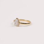 Pear Cut 1.00 Carat F VS1 IGI Certified Lab Diamond Engagement Ring in 14K Yellow Gold – Classic Solitaire Setting
