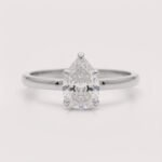 Pear Cut 1.00 Carat F VS1 IGI Certified Lab Diamond Engagement Ring in 14K Yellow Gold – Classic Solitaire Setting