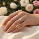 1.42ct Princess Cut Lab Diamond Engagement Ring in 14K Gold