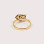 Toi Et Moi Lab Diamond Ring – 2ct Princess & Pear, 14K Gold