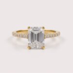 2.0ct Emerald Lab Diamond Ring in 14K White Gold | Lab-Grown