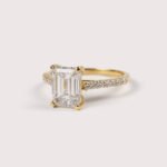 2.0ct Emerald Lab Diamond Ring in 14K White Gold | Lab-Grown