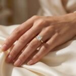 2.00ct Princess-Cut Lab-Grown Diamond Solitaire Engagement Ring in 18K Gold – Top View