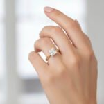 2.00ct Princess-Cut Lab-Grown Diamond Solitaire Engagement Ring in 18K Gold – Top View