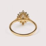 1.38ctw Marquise Lab Diamond Starburst Halo Ring in 14K White Gold