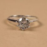 1 carat round lab diamond ring