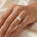 1.85ct Art Deco Oval Lab Diamond Engagement Ring in 18K Gold