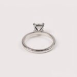 1CT Princess Cut Lab Diamond Hidden Halo Ring in 14K Gold