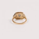 Art Deco 1Ct Diamond Ring in 14K White Gold for Women