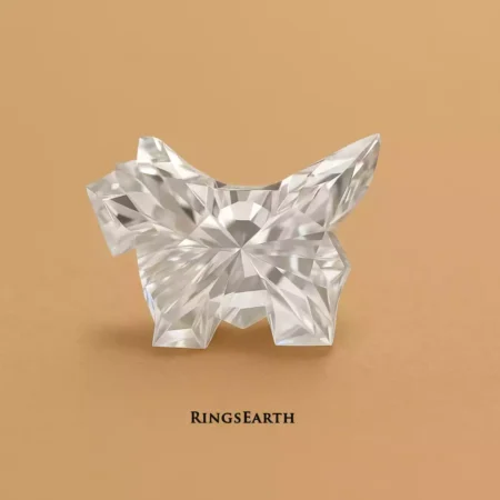 Custom Cat-Shaped IGI Certified CVD Lab Diamond – 0.50ct to 3.50ct – Fancy Cut for Animal Lovers & Custom Jewelry Designs