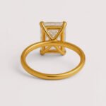 Radiant Cut 5ct E-F VS1 IGI Certified Lab Diamond Solitaire Ring in 18K Gold – Luxe Bold Setting