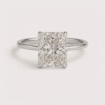 Radiant Cut 5ct E-F VS1 IGI Certified Lab Diamond Solitaire Ring in 18K Gold – Luxe Bold Setting