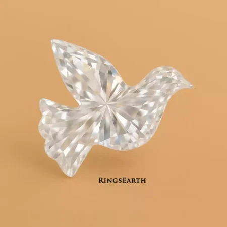 Custom Bird-Shaped IGI Certified CVD Lab Diamond – 0.50ct to 3.50ct – Unique Fancy Cut Diamond for Jewelry & Collectors