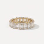 4.50–7 CTW Emerald Cut IGI Certified Lab Diamond Eternity Band in 10K Gold