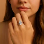 3.02ct Pear Cut Lab Grown Diamond Solitaire Engagement Ring in 10K/14K/18K Gold – IGI Certified