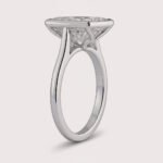 4.82ct EF VS1 IGI Certified Princess Cut Lab Diamond Engagement Ring in 14K Gold – Bezel Set Modern Solitaire