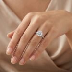 Round Cut 5.05ct EF VS1 IGI Certified Lab Diamond Engagement Ring with 0.82ctw Side Stones & Hidden Halo in 14K Gold – Pave Band Setting