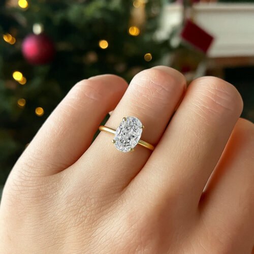 2.50CT Oval Lab Diamond Solitaire Ring 14K Gold | IGI Certified photo review