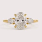 Beyoncé Inspired 3ct Emerald Cut Lab Diamond Engagement Ring with Split Shank – IGI Certified Gold Ring