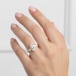 Beyoncé Inspired 3ct Emerald Cut Lab Diamond Engagement Ring with Split Shank – IGI Certified Gold Ring