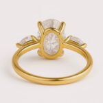 Beyoncé Inspired 3ct Emerald Cut Lab Diamond Engagement Ring with Split Shank – IGI Certified Gold Ring