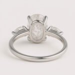 Beyoncé Inspired 3ct Emerald Cut Lab Diamond Engagement Ring with Split Shank – IGI Certified Gold Ring