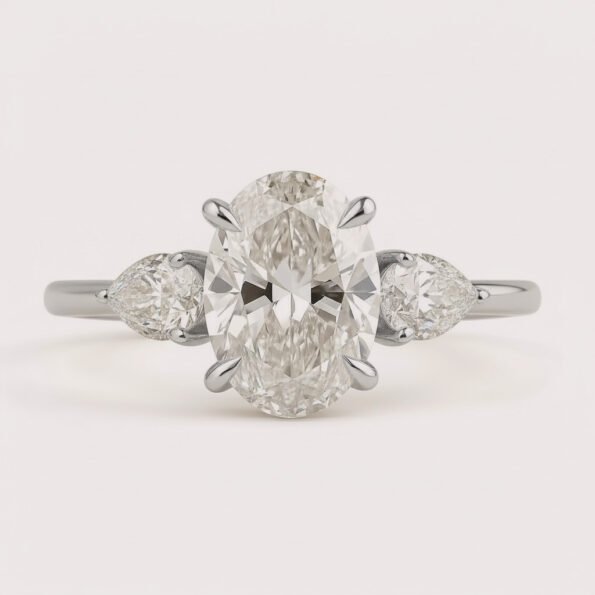 Beyoncé Inspired 3ct Emerald Cut Lab Diamond Engagement Ring with Split Shank – IGI Certified Gold Ring