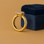 5.00 Ct Emerald Cut CVD Diamond Engagement Ring with Baguette Band in 14K Gold – IGI Certified