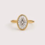 3 Carat Oval Cut IGI Certified Lab-Grown Diamond Engagement Ring in 10K/14K/18K Gold – Bezel Set CVD Diamond