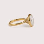 3 Carat Oval Cut IGI Certified Lab-Grown Diamond Engagement Ring in 10K/14K/18K Gold – Bezel Set CVD Diamond